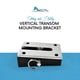 Marine City 304 Stainless Steel Quick Release Transom Mounting Bracket For Boat Diving Ladder, 3-3/4" X 2-1/2"