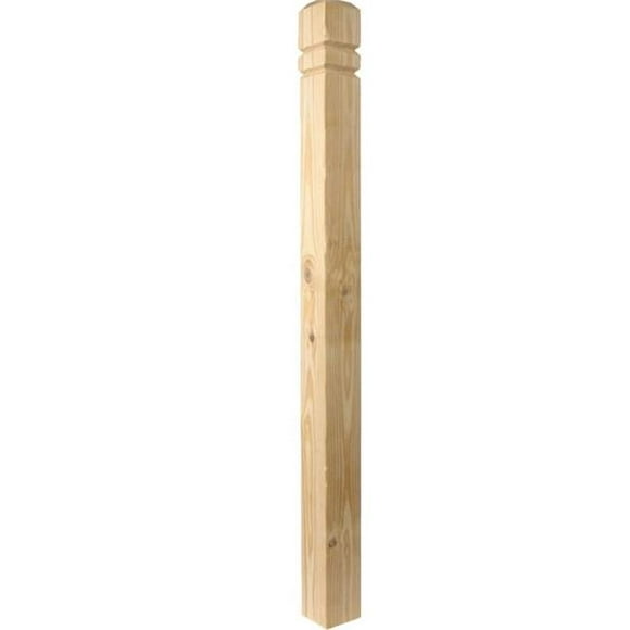 Universal Forest Products 1146604 4 x 4 x 54 Pouces Double V-Groove Newel Post