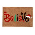 thumbnail image 1 of TIELUTT Christmas Letter and Hat Printing Mat Merry Christmas Doormat Room Door Mat Welcome Home Welcome Room Rug Cute Rugs for Living Room Big Throw Blankets Mens Throw Light Throw Blanket for Summe, 1 of 6