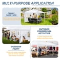 thumbnail image 6 of COBIZI 10x30FT Party Tent with 8 Removable Sidewalls, Waterproof Outdoor Canopy for Weddings, BBQ, Patio & Camping, White, 6 of 9
