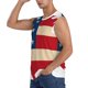 thumbnail image 3 of Balery American Flag Map Camisetas sin mangas para hombre, absorbe la humedad y protege contra el mal olor.-Medium, 3 of 7