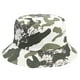 thumbnail image 1 of 1 sombrero de pescador de camuflaje de moda, de algodón, plegable, para el tiempo libre, con protección solar, unisex (blanco y verde)., 1 of 6