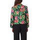 thumbnail image 3 of Blazer Chic para Mujeres Abierto Frontal para Trabajar Traje Corto de Verano Chaqueta Negra Verde Rosa Floral XL, 3 of 6