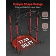 thumbnail image 4 of Bingirl Power Cage 2000LBS Multi-Function Power Rack with LAT Pulldown, Seated Row, Cable Pulley System, J-Hooks, Dip Handles, Landmine, Squat Rack, Cable Crossover, Smith Attachment for Home Gym, 4 of 7