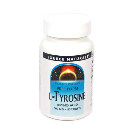 Source Naturals - L-Tyrosine Free Form Amino Acid 500 mg. - 50 Tablets