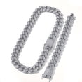 thumbnail image 1 of Collar Hip Hop con bonita cadena cubana de Miami de 16 pulgadas para hombre, 1 of 6