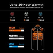 Venustas Fleece Heated Vest for Men with Battery Pack – Soft Lightweight Heated Clothing for Winter Outdoor