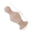 thumbnail image 4 of Shisuyan 2 Pcs Embouts en Bois : Embouts d'Escalier en Bois Sculpté de Style Européen pour Tringle à Rideaux, Poteau de Lit - Forme Ronde en Sablier - Hauts Décoratifs pour Poteau de Neufel pour la Rénovation de la Maison, 4 of 8