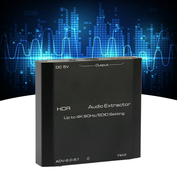 HD Multimedia Interface Sound Extractor, Metal 4K HD Multimedia Interface Sound Extractor Durable For Laptop