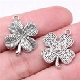 thumbnail image 2 of K-KED 50 Pcs Tibetan Silver Four Leaf Clover Charms Pendant 20X18MM Diy Making C15307, 2 of 3