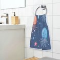 thumbnail image 3 of Yayeee 100% Cotton Hand Towels for Bathroom 16" x 28" Soft Absorbent Kitchen Towel, Blue Jellyfish, 3 of 7