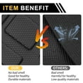 thumbnail image 4 of Unique Bargains Cargo Liner Trunk Mat Trunk Cargo Luggage Boot Tray Mat for Toyota Sienna 2021-2024 Black TPE 1 Pc Flat Face Rectangular Grid Pattern Rear Anti-Slip, 4 of 7