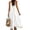 *White, variant on VBVC Women's Color Block Spaghetti Strap Maxi Dress , Ladies' V-Neck Sleeveless Summer Dress , A-Line Party Swing Dress For Women,Army Green,S-2XL