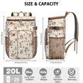 thumbnail image 3 of Travel Cooler Bag - Cartoon Corgi Dog and Footprints Camping Beer Cooler Backpack with Bottle Opener- Waterproof Insulated Picnic Backpacks - Cooler Bag for Beach, 3 of 6