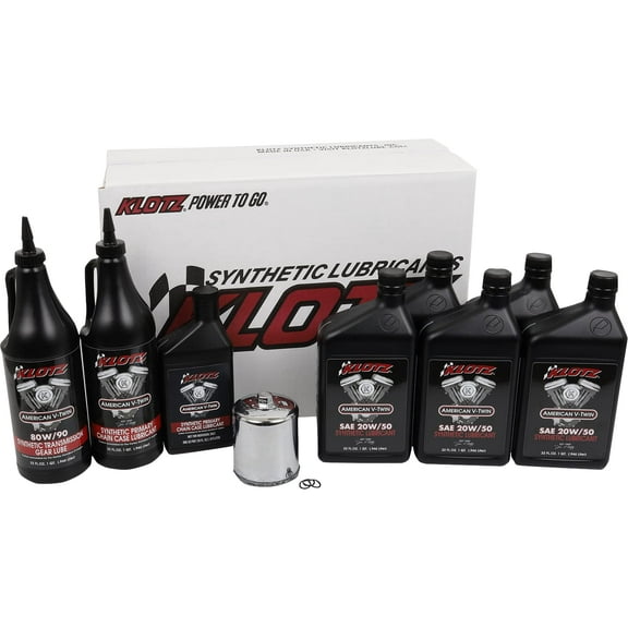 Klotz Oil KH-108 Premium Oil Change Kit - 20W/50 - 5qt.