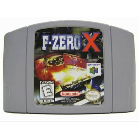 F-Zero x Video Games Cartridge Card for N 64 Us Version