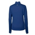 thumbnail image 3 of Women's Cutter & Buck Blue Montana State Bobcats Vault DryTec Traverse Stretch Quarter-Zip Top, 3 of 3