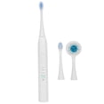 thumbnail image 2 of Cepillo de dientes eléctrico recargable para limpieza de dientes, 4 modos con cabezal de cepillo de limpieza facial, color blanco, 2 of 8