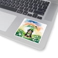 thumbnail image 3 of Happy St. Patrick’s Day Bernese Mountain Dog with Green Hat Shamrocks Rainbow Vinyl Sticker Berner Lover Gifts Waterproof Decal Art Decor - 03007, 3 of 5