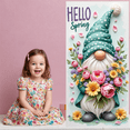 thumbnail image 6 of Green Polka Dot Spring Banner White Bearded Spring Display Pink Peony Yellow Daisy Floral Backdrop for Spring Party Garden Decoration Outdoor Event, 6 of 8