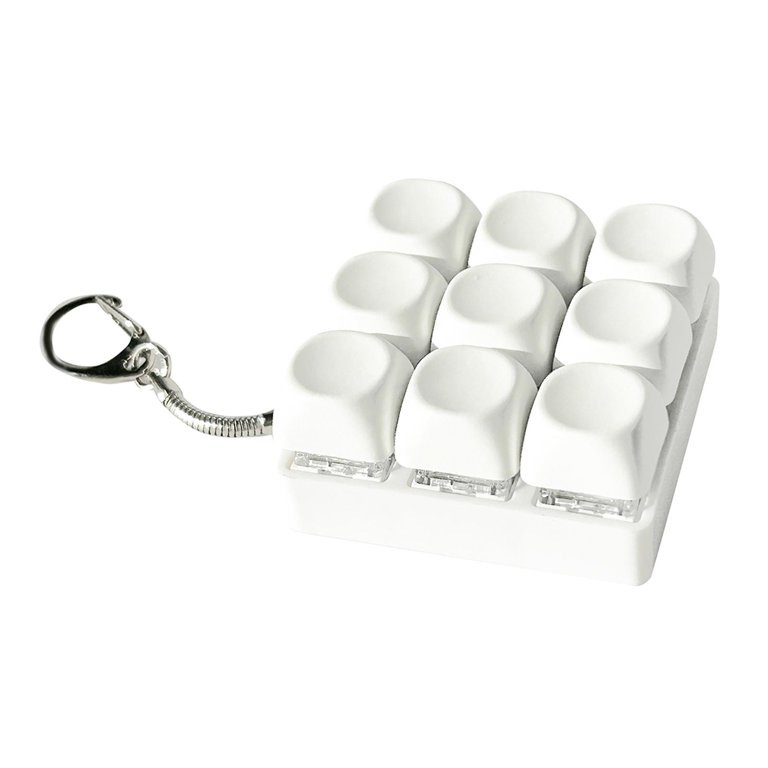 Almencla 9 Key Keyboard Keychain Mechanical Keypad for Birthday