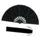 thumbnail image 4 of Abanico plegable para fiestas, ligero y portátil, adorno de abanico de mano Negro, 4 of 9