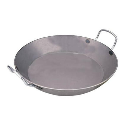 World Cuisine A4172350 19.625 Inch Carbon Steel Paella Pan