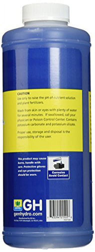 General Hydroponics pH Up Liquid Fertilizer, 1-Quart