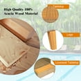 thumbnail image 6 of Costway 8PCS Patio Rattan Furniture Set Loveseat w/Wooden Side Table Cushioned Turquoise, 6 of 10