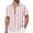 Pink, variant on Timoontee Men's Short Sleeve Printed T Shirt Breathable Fabric Moisture Wicking V Neck Crew Neck Great For Multiple Quick Dry Pink L