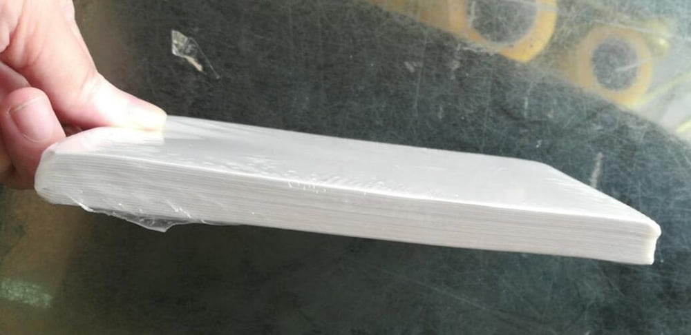 SJPACK 400 Labels 4" x 6" Fanfold Direct Thermal Shipping Labels Blank White Perforated Shipping Label