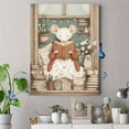 thumbnail image 4 of UXIEQU Cute Mouse Reading Book Canvas Wall Art Print 15.75x11.81 Inches, 4 of 8