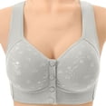 thumbnail image 2 of XFeng Women Floral Lace Underwire Bra, V Neck Adjustable Wide Straps Comfort Support Bra, 2 of 4