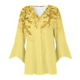 thumbnail image 4 of Vedolay Long Cardigans for Women Knitted Sweater Autumn Winter Cardigan Sweater Top Yellow,L, 4 of 5