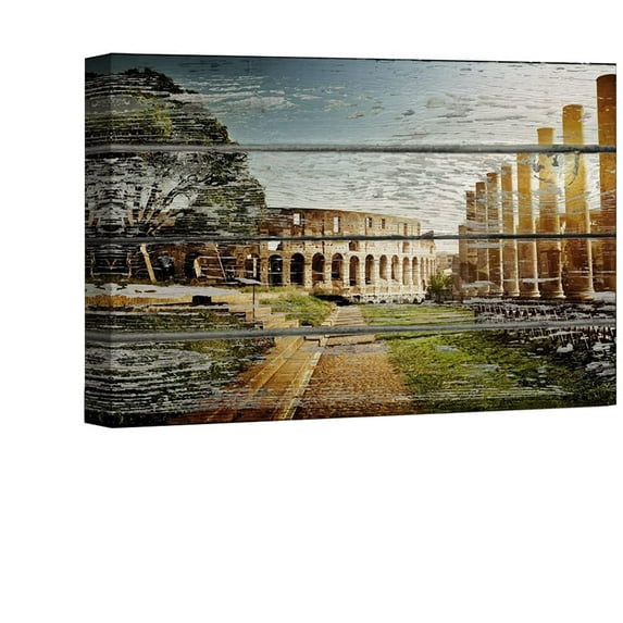 Colosseum in Rome Canvas Wall Art Picture Abstract Paintings Home Decoration for Bedroom Livingroom Framed Ready to Hang