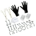 thumbnail image 5 of TELOLY Body Piercing Tool Kit Complete Professional Lightweight Precise Metal Lip Piercing Kit for Belly Nose Piercing Tool Set, 5 of 7