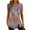 Multicolor, variant on Tunic Tops for Women ,Square Neck Shirt Floral Print Summer Elegant Going Out Side Split Button Casual Loose Short Sleeve Ladies Blouses T Shirts Long Length Tunic Tops for Leggings Size 18