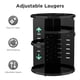 thumbnail image 5 of Organizador de maquillaje HBlife 360, giratorio, ajustable, negro, 5 of 7