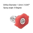 thumbnail image 2 of Uxcell 1/4 Inch Stainless Steel 0 Degree 1.2mm Orifice Diameter Nozzle 2 Pack, 2 of 5