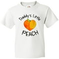 thumbnail image 3 of Inktastic Daddy's Little Peach Cute Peach Heart Youth T-Shirt, 3 of 5