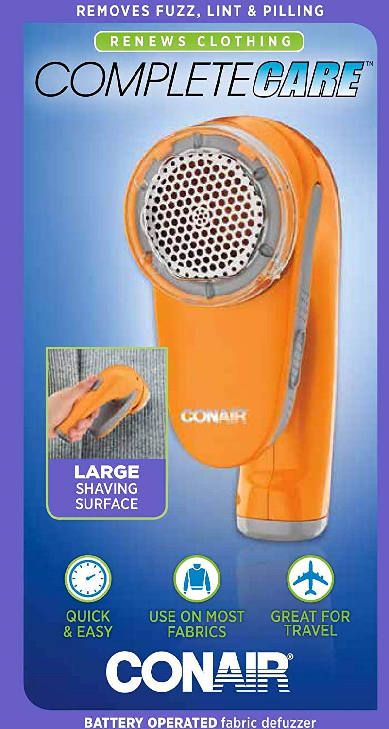 Conair Fabric Fuzz Remover, Lint Remover, Fabric Shaver, Orange