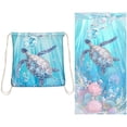 thumbnail image 2 of Beach Towel Backpack 2 in 1 Soft Lightweight Microfiber Large Beach Towel Foldable Transformable into a Drawstring Beach Bag for Travel Pool Swim Beach Yoga Gym, 2 of 7