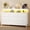 White, variant on Casacomoda 55 inch Dresser with LED Lights, Dresser for Bedroom with 9 Storage Drawers, Black