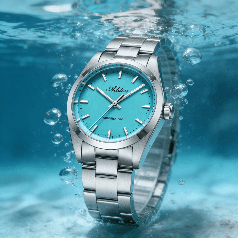 ADDIES Womens Watch 31mm Stainless Steel Sapphire Crystal Japanese Quartz Movement BGW9 Lume 50M Waterproof Analog Dress Watch for Women Ladies Gift