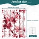 thumbnail image 2 of Cortina de Baño Dznils Floral Roja Moderna de Acuarela 72' x 72' con Ganchos, 2 of 11