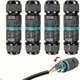 thumbnail image 1 of Conector eléctrico impermeable IP68 - Conexión de cable de 3 hilos Caja de conexiones impermeable para exteriores, Caja de conexiones impermeable Domino para cable de 9 a 12 mm (4 piezas), 1 of 5