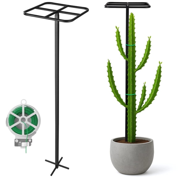 15.5-47.2" Metal Garden Trellis for Climbing Plants, Stable Vertical Support, Decorative Support Frame for Outdoor and Indoor Use
