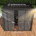 thumbnail image 3 of Mirador 111S 10' Outdoor Pergola Aluminum PC Sliding Door w/ Handle, 4 Panels, Charcoal (Not Pergola), 3 of 10