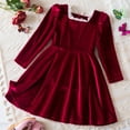 thumbnail image 2 of Gunia Birthday Dress For Girls Teen Kids Solid Lace Long Sleeve Trendy Princess Dresses Cute 2-3 Years, 2 of 9