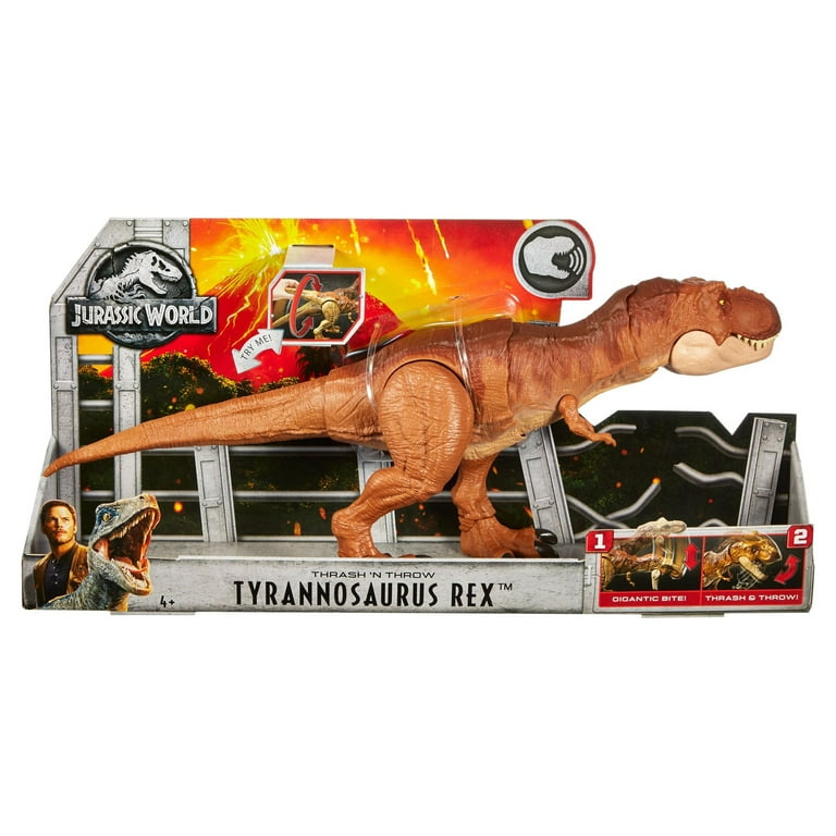 Jurassic World Thrash n Throw Tyrannosaurus Rex Dinosaur Figure